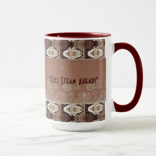 Steampunk Brass & Lace Foto Gedenkfeier Tasse