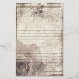 Steampunk Briefpapier - antike Rose