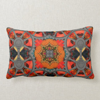 Steampunk Buntglas-Tapisserie Lendenkissen