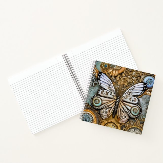 Steampunk Butterfly Notizbuch (Innenseite)