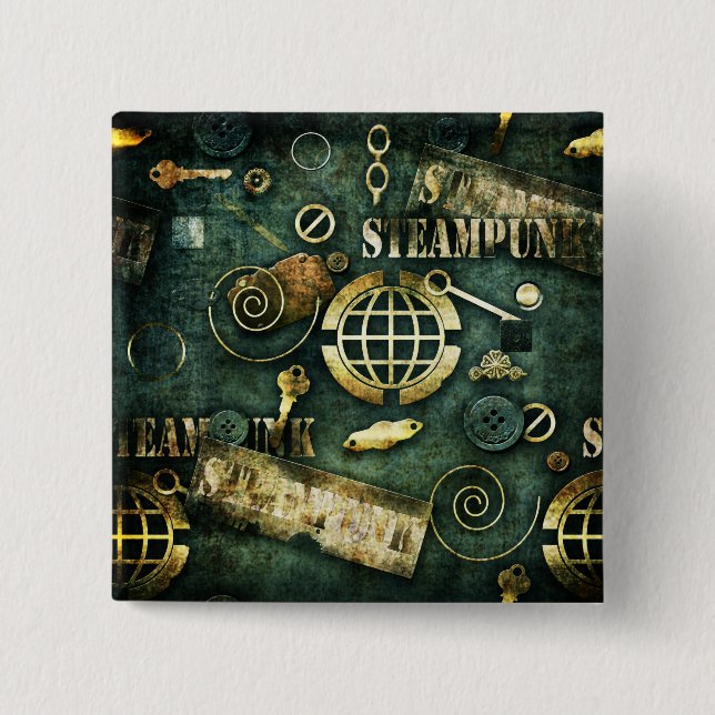 Steampunk Button (Vorderseite)