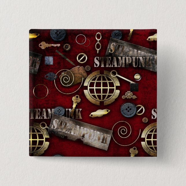 Steampunk Button (Vorderseite)