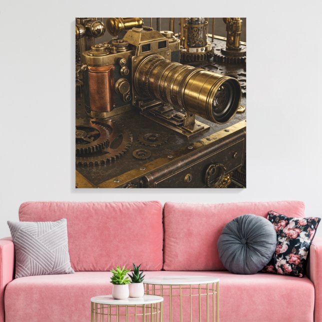 Steampunk Camera Leinwand Art (Insitu (Wohnzimmer))