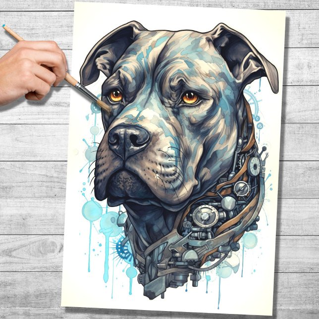 Steampunk Cane Corso 3 Dekoupage Paper Seidenpapier (Von Creator hochgeladen)
