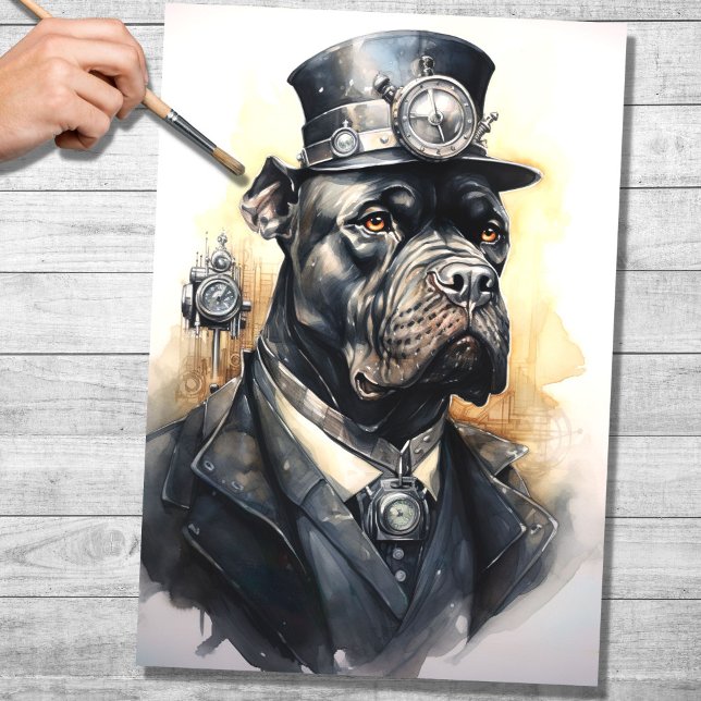 Steampunk Cane Corso 6 Dekoupage Paper Seidenpapier (Von Creator hochgeladen)