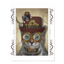 Steampunk Cat and Mouse