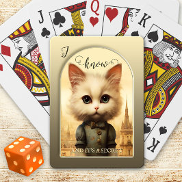 Steampunk Cat Dark Spaß Spielkarten