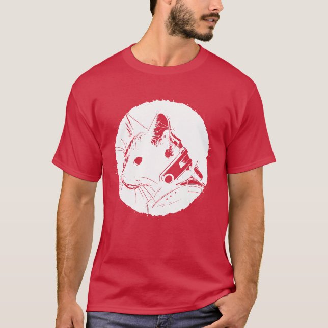 Steampunk Cat Geschenk T-Shirt (Vorderseite)