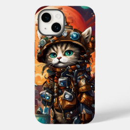 Steampunk Cat I Case-Mate iPhone 14 Hülle