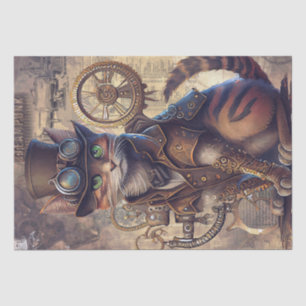 Steampunk Cat Seidenpapier
