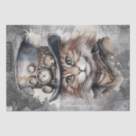 Steampunk Cat Seidenpapier