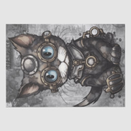 Steampunk Cat Seidenpapier