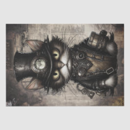 Steampunk Cat Seidenpapier