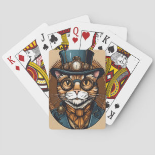 STEAMPUNK CAT Spielkarten