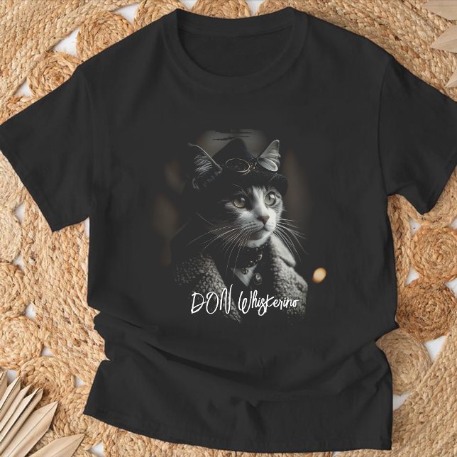 Steampunk Cat T-Shirt: "DON Whiskonve" Victorian T-Shirt (Von Creator hochgeladen)