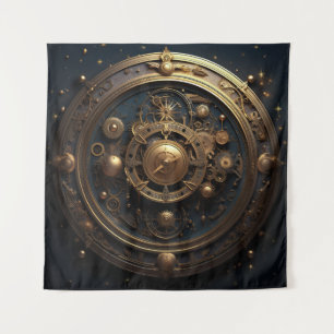 Steampunk Celestial Art Tapestry Wandteppich