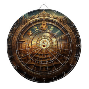 Steampunk Celestial Dartboard Dartscheibe