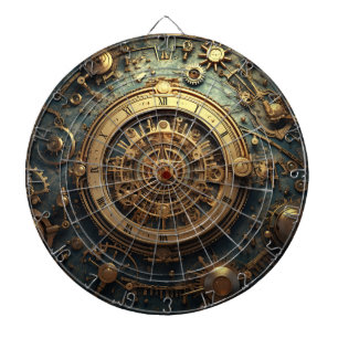 Steampunk Celestial Dartboard Dartscheibe