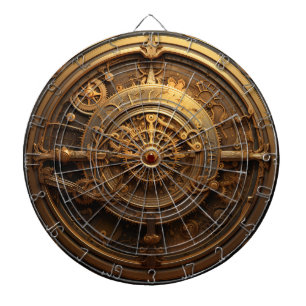 Steampunk Celestial Dartboard Dartscheibe