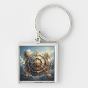 Steampunk Celestial Schlüsselanhänger