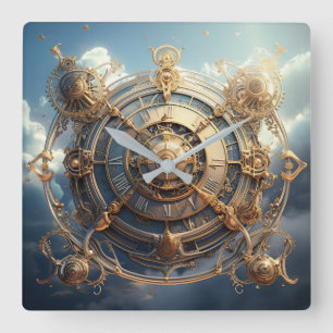 Steampunk Celestial Wall Uhr