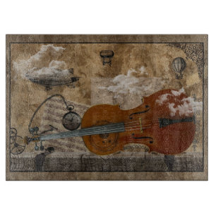 Steampunk Cello Schneidebrett