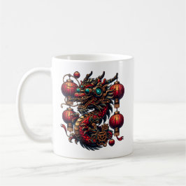 Steampunk Chinese New Year Dragon Kaffeetasse