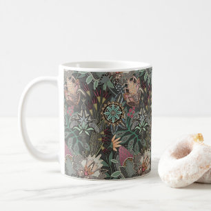 Steampunk-Chintz grau Kaffeetasse