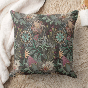 Steampunk-Chintz-Kakao Kissen