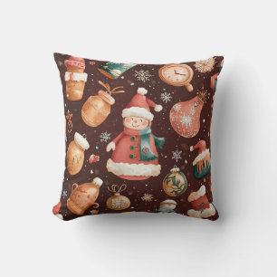 Steampunk Christmas Throw Kissen