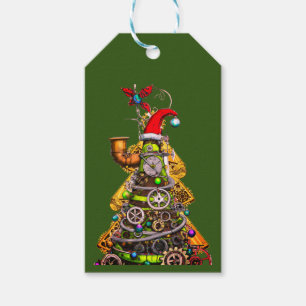 Steampunk Christmas Tree Geschenkanhänger