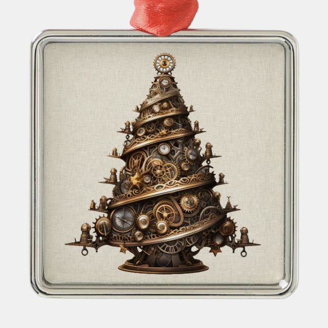 Steampunk Christmas Tree Ornament (Vorne)