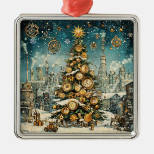 Steampunk Christmas Tree Ornament Aus Metall
