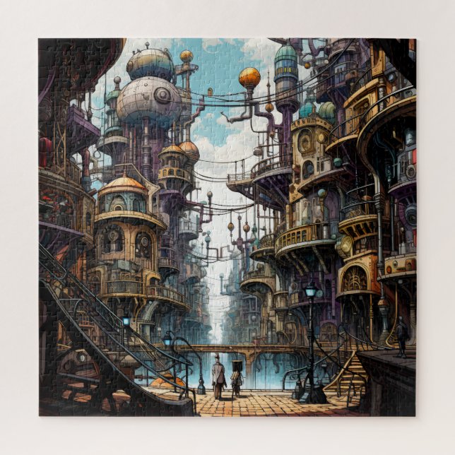 Steampunk City Apartments Puzzle (Vertikal)