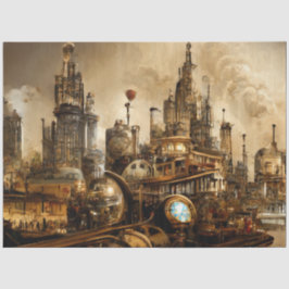 Steampunk City Seidenpapier