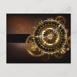 Steampunk clock begleitkarte