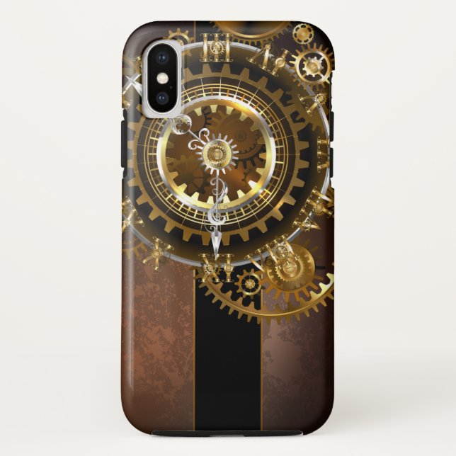 Steampunk clock Case-Mate iPhone hülle (Rückseite)