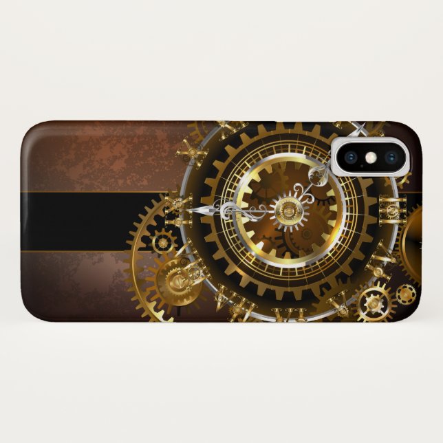 Steampunk clock Case-Mate iPhone hülle (Rückseite (Horizontal))