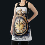 Steampunk Clock Face Apron Schürze<br><div class="desc">Step into a world of vintage invention and mechanical wonder with this striking steampunk clock face apron. Featuring intricate antique gears, aged brass details, and a bold clock design, this apron captures the imaginative spirit of Victorian-era engineering and adventure. Perfect for chefs, bakers, artists, and makers who love unique retro-futuristic...</div>