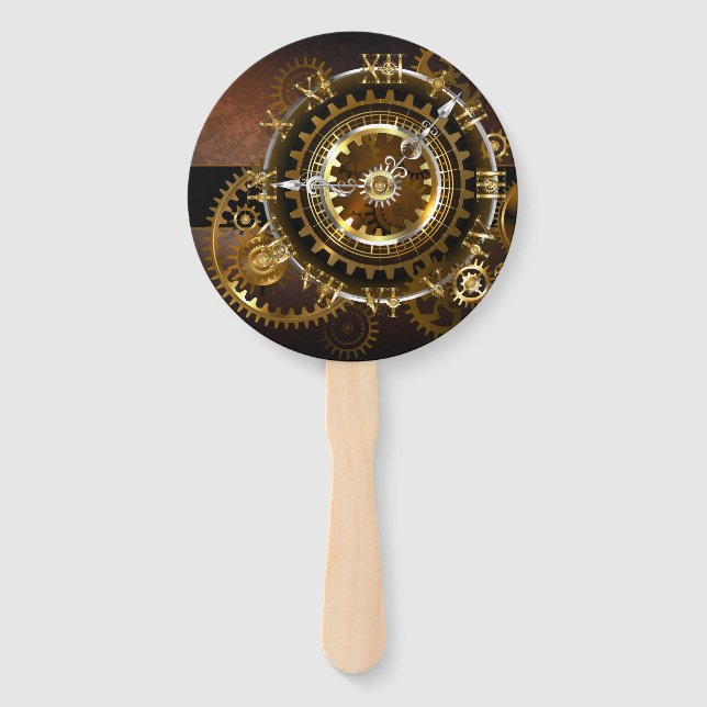 Steampunk clock fächer (Vorderseite)