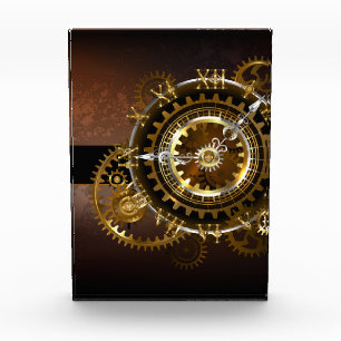 Steampunk clock fotoblock