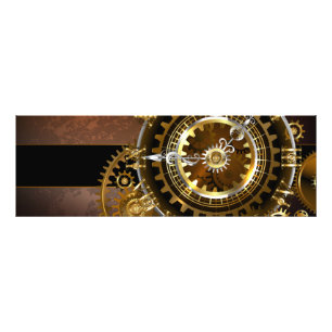 Steampunk clock fotodruck