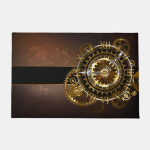 Steampunk clock fußmatte