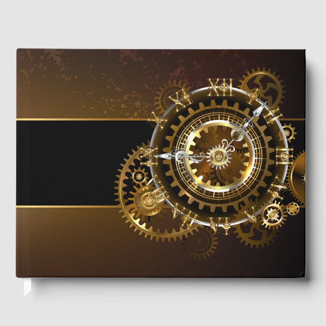 Steampunk clock gästebuch (Vorderseite)
