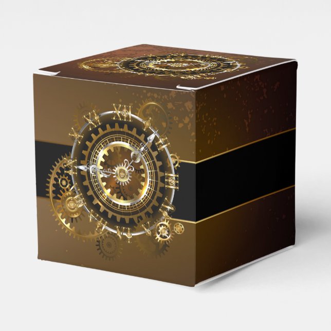 Steampunk clock geschenkschachtel (Vorderseite)