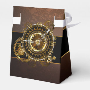 Steampunk clock geschenkschachtel