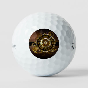 Steampunk clock golfball