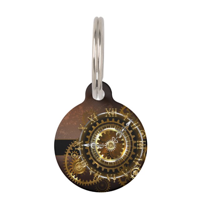 Steampunk clock haustiermarke (Vorderseite)