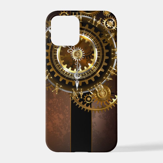 Steampunk clock iPhone 12 pro hülle (Rückseite)