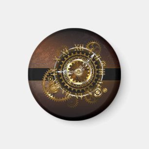 Steampunk clock magnet